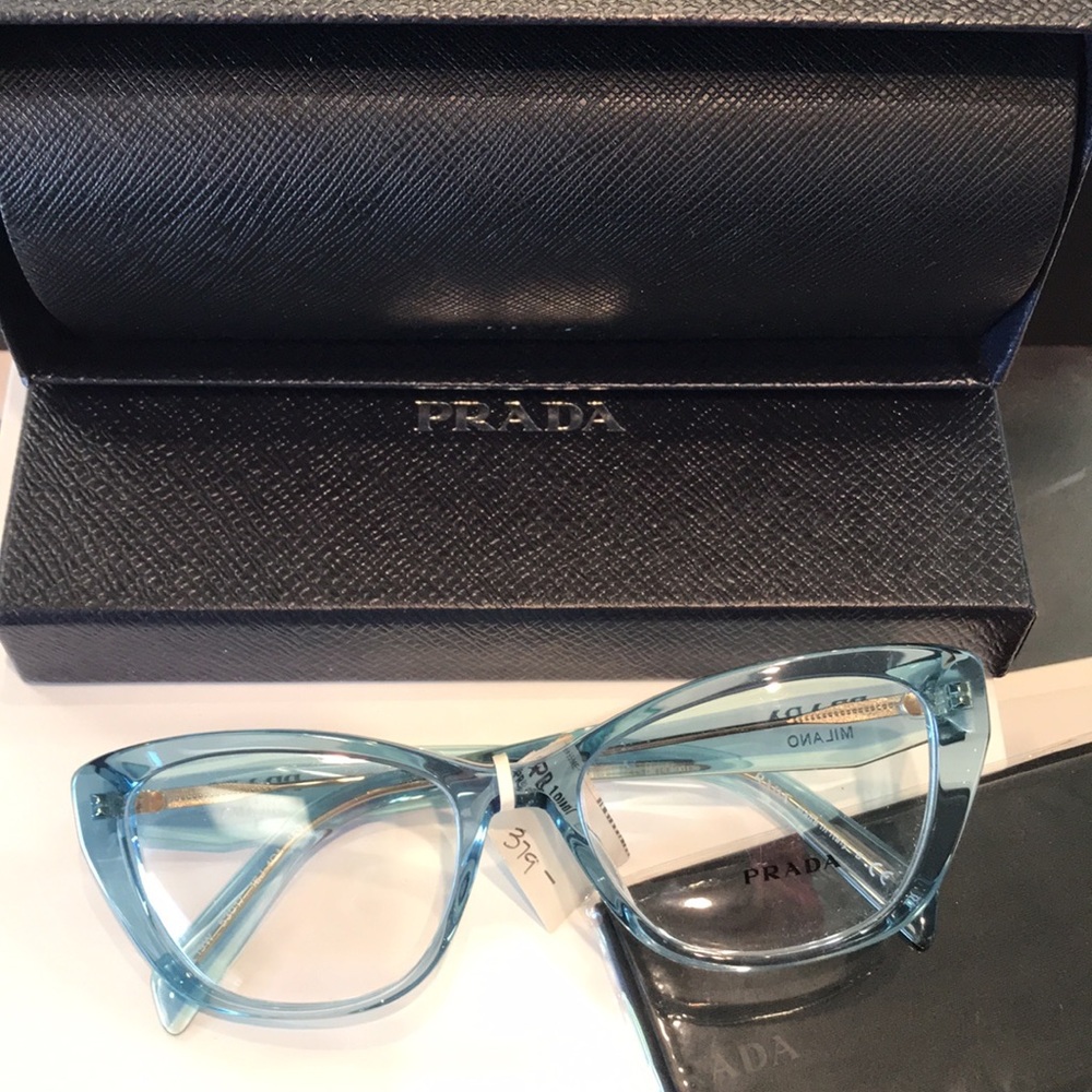 Prada 19WV Blue Women's Eyeglasses New never worn - Picture 2 of 9